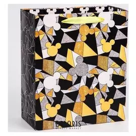 Пакет ламинат вертикальный "Микки", микки маус, 23х27х11,5 см