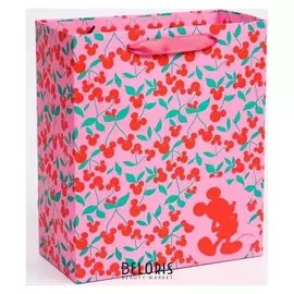 Пакет ламинат вертикальный "Микки", микки маус, 23х27х11,5 см