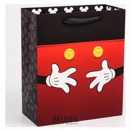 Пакет ламинат вертикальный "Микки", микки маус, 23х27х11,5 см