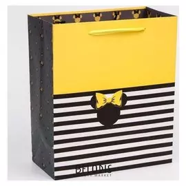 Пакет ламинат вертикальный "Минни", минни маус, 23х27х11,5 см