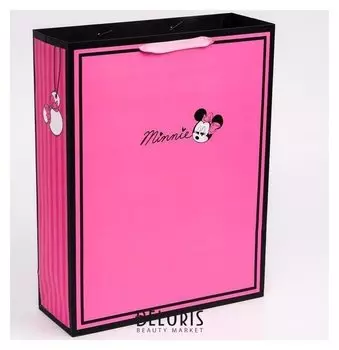 Пакет ламинат вертикальный "Minnie", минни маус, 31х40х11 см