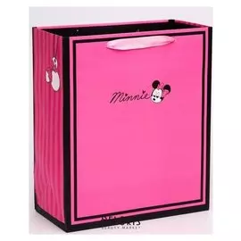 Пакет ламинат вертикальный "Minnie", минни маус, 23х27х11,5 см