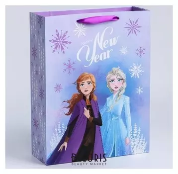 Пакет ламинат вертикальный "С новым годом!", 31х40х11 см, холодное сердце