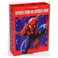 Пакет ламинат вертикальный "Spider-man", человек-паук, 31х40х11 см
