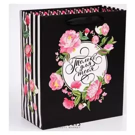 Пакет ламинат вертикальный "Только для тебя", минни маус, 23х27х11,5 см