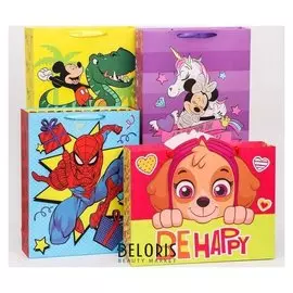 Пакет ламинированный "С днем рождения!", Disney, 31х40х11