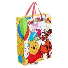 Пакет ламинированный вертикальный "Поздравляем!", медвежонок винни и его друзья, 31 х 40 х 11 см