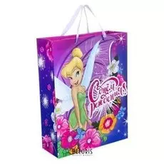 Пакет ламинированный вертикальный "С днем рождения!", феи: динь динь, 23 х 27 х 11.5 см