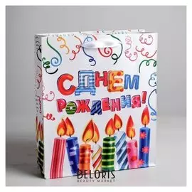 Пакет ламинированный вертикальный «Яркого праздника», ML 23 × 27 × 8 см