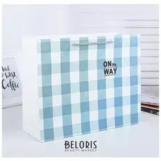 Пакет подарочный "Клетка"