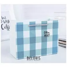 Пакет подарочный "Клетка"