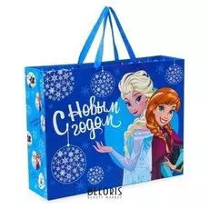 Пакет подарочный ламинированный «С новым годом!», холодное сердце, 40 х 31 х 11 см