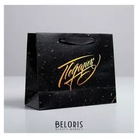 Пакет подарочный «Подарок», 22 × 17,5 × 8 см