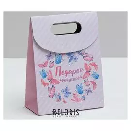 Пакет подарочный «Подарок замечательный», 12 × 16 × 6 см