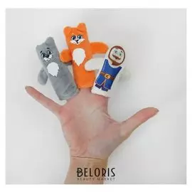 Пальчиковый театр «Лисичка-сестричка и волк», набор: 3 персонажа, сценарий