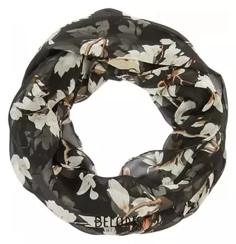 Палантин-труба женский текстильный, цвет чёрный, размер 68х90