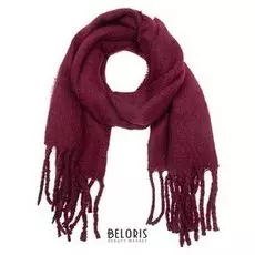 Палантин женский, цвет бордовый, размер 50х180 см
