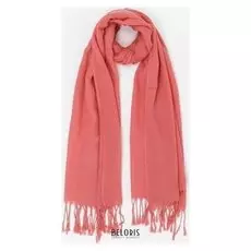 Палантин женский, цвет коралловый, размер 70х170 см