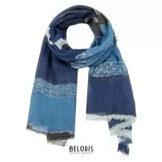 Палантин женский, цвет сине-голубой, размер 90х180 см