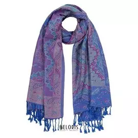 Палантин женский, цвет синий, размер 68x175