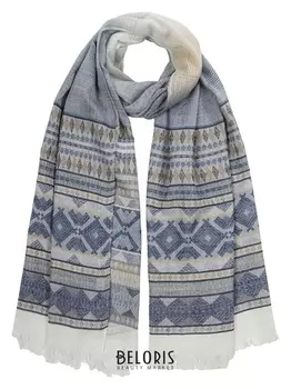 Палантин женский # Pj1810_1 цвет серо-голубой, р-р 68х175