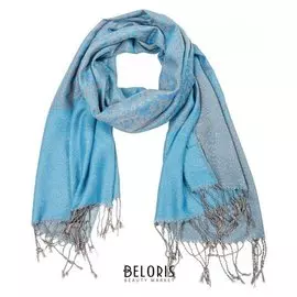 Палантин женский Pj1937_5 цвет голубой, р-р 68х175