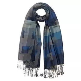 Палантин женский Pt1615_14 цвет синий, р-р 70x180