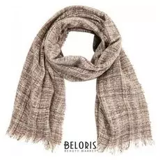 Палантин женский шерстяной, цвет бежевый, размер 69х190 см