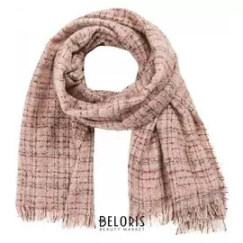 Палантин женский шерстяной, цвет розовый, размер 69х190 см