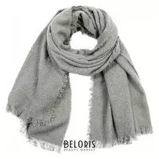 Палантин женский шерстяной, цвет серый, размер 69х190 см