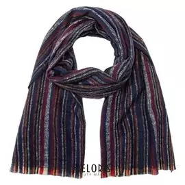 Палантин женский шерстяной, цвет синий, размер 60х190 см