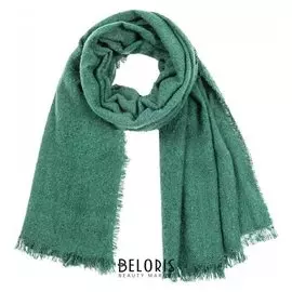 Палантин женский шерстяной, цвет зелёный, размер 69х190 см