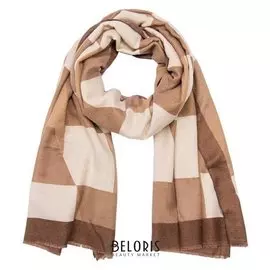 Палантин женский шерстяной P3677_23 цвет коричневый, р-р 70х180