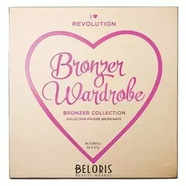 Палетка бронзеров и хайлайтеров Bronzer Wardrobe