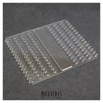 Палитра для лаков, 120 ногтей, 21,5 × 18 см, цвет прозрачный