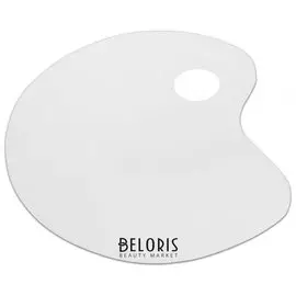 Палитра для рисования пластиковая, малая, плоская, без ячеек