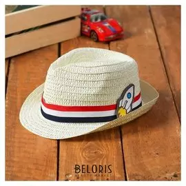 Панама детская соломенная «Ракета»
