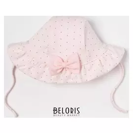 Панамка "Горошек", розовый, р. 42