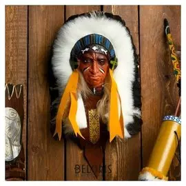 Панно "Индеец адэхи" 25х10х30 см