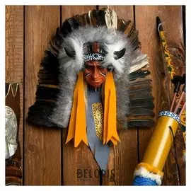 Панно "Индеец вихо" 25х10х30 см