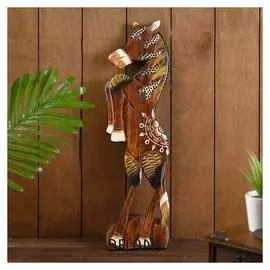 Панно "Конь" дерево 14х1х50 см