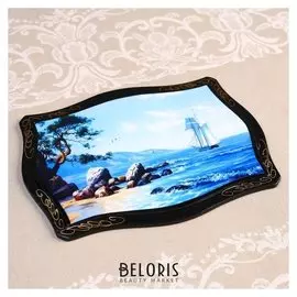 Панно «Пейзаж», 16×22 см, лаковая миниатюра