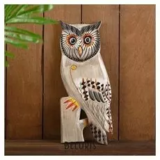 Панно "Сова на дереве" дерево 13,5х1,5х33 см
