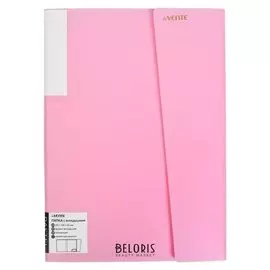 Папка 20 вкладышей А3 500мкм Devente Pastel фактура "Песок", клапан, бир 3101806