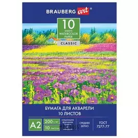 Папка для акварели большого формата "Луг"