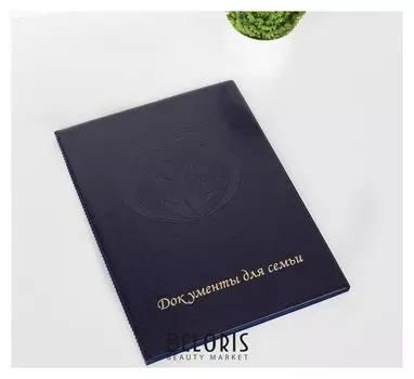 Папка для документов, 2 комплекта, цвет синий