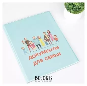 Папка для семейных документов, 1 комплект, цвет голубой