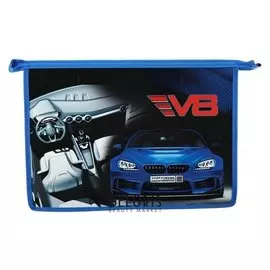 Папка для тетрадей А4, молния сверху, пластик/ламинированный картон, конгрев, пм-а4-229, Chiptuning