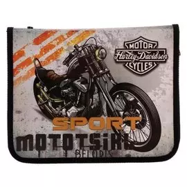 Папка для тетрадей А5, молния вокруг, пластиковая, пм-а5-04, «Сезон гонок»