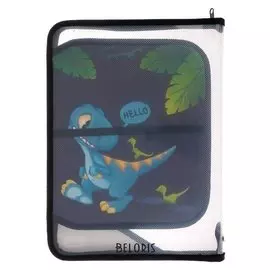 Папка для труда откидная планка Дино